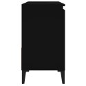 VidaXL Szafka łazienkowa, czarna, 65x33x60 cm, materiał drewnopochodny