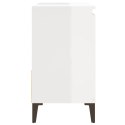 VidaXL Szafka łazienkowa, wysoki połysk, biała, 65x33x60 cm