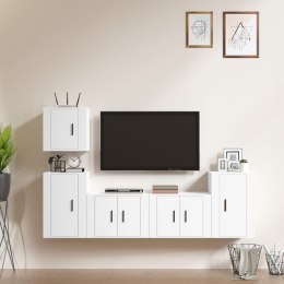 VidaXL 5-częściowy zestaw szafek telewizyjnych, biały