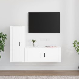 VidaXL Zestaw 2 szafek TV, biały, materiał drewnopochodny