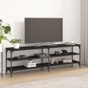VidaXL Szafka pod TV, czarna, 160x30x50 cm, materiał drewnopochodny