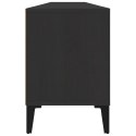 VidaXL Szafka pod TV, czarna, 150x30x44,5 cm, materiał drewnopochodny