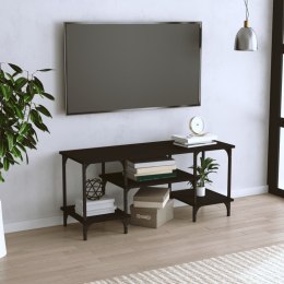 VidaXL Szafka pod TV, czarna, 102x35x45,5 cm, materiał drewnopochodny