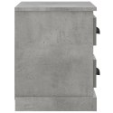 VidaXL Szafka nocna, szarość betonu, 60x35,5x45 cm