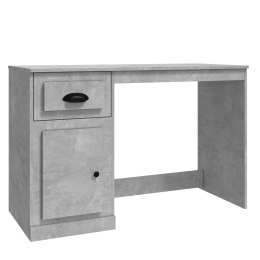 VidaXL Biurko z szufladą, szarość betonu, 115x50x75 cm