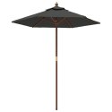 VidaXL Parasol ogrodowy na drewnianym słupku, antracytowy, 196x231 cm