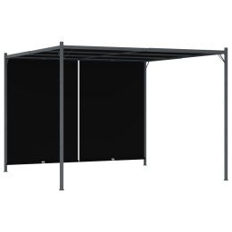 VidaXL Pergola ogrodowa z chowanym dachem, 3x3 cm, antracytowa