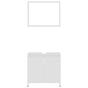 VidaXL 4-częściowy zestaw mebli łazienkowych, biały