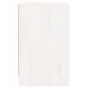 VidaXL Szafka nocna, biała, 40x31x50 cm, lite drewno sosnowe
