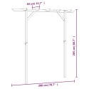 VidaXL Pergola ogrodowa, 205 x 40 x 203 cm, drewno