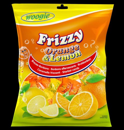 Woogie Frizzy Orange & Lemon Cukierki Musujące 170 g