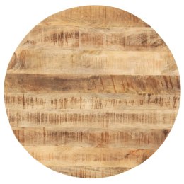 VidaXL Blat stołu, lite drewno mango, okrągły, 25-27 mm, 60 cm
