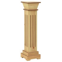VidaXL Klasyczny kwietnik kolumna, jasne drewno, 17x17x66 cm, MDF