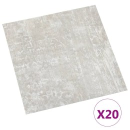 VidaXL Samoprzylepne panele podłogowe, 20 szt., PVC, 1,86 m²