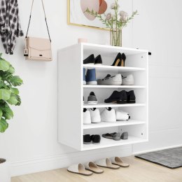VidaXL Szafka na buty, biała, 60x35x70 cm, materiał drewnopochodny