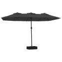 VidaXL Podwójny parasol ogrodowy, antracytowy, 449x245 cm