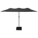 VidaXL Podwójny parasol ogrodowy, antracytowy, 449x245 cm