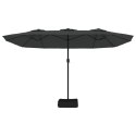 VidaXL Podwójny parasol ogrodowy, antracytowy, 449x245 cm