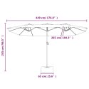 VidaXL Podwójny parasol ogrodowy, antracytowy, 449x245 cm