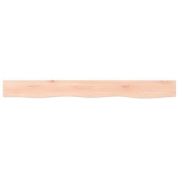 VidaXL Półka, 100x10x6 cm, surowe lite drewno dębowe