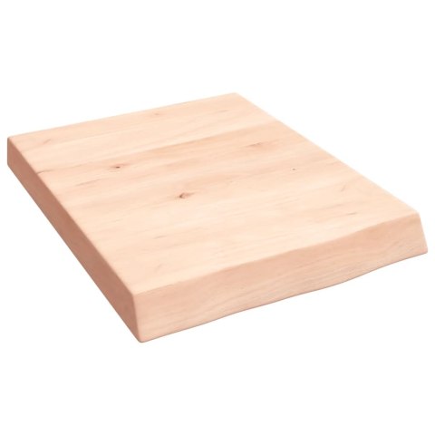 VidaXL Półka, 40x50x(2-6) cm, surowe lite drewno dębowe