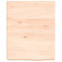 VidaXL Półka, 40x50x(2-6) cm, surowe lite drewno dębowe