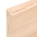 VidaXL Półka, 60x20x6 cm, surowe lite drewno dębowe