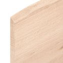 VidaXL Półka, 60x50x2 cm, surowe lite drewno dębowe