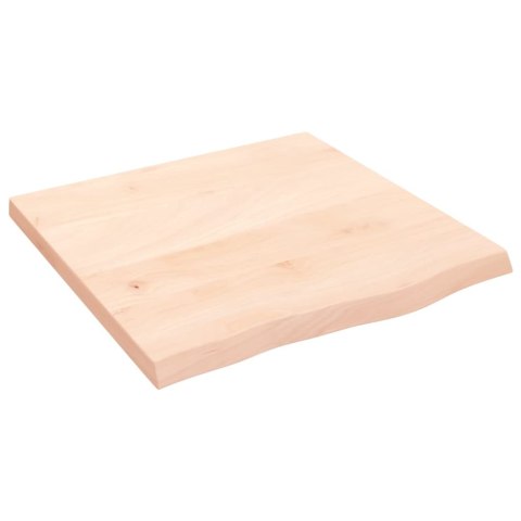 VidaXL Półka, 60x60x(2-4) cm, surowe lite drewno dębowe