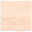VidaXL Półka, 60x60x(2-4) cm, surowe lite drewno dębowe