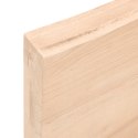 VidaXL Półka, 80x30x(2-6) cm, surowe lite drewno dębowe