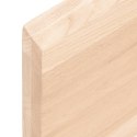 VidaXL Półka, 80x60x(2-4) cm, surowe lite drewno dębowe