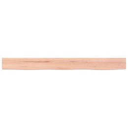 VidaXL Półka, jasnobrązowa, 100x10x4cm, lakierowane lite drewno dębowe