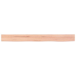 VidaXL Półka, jasnobrązowa, 100x10x6cm, lakierowane lite drewno dębowe