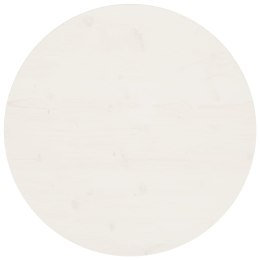 VidaXL Blat stołu, biały, Ø70x2,5 cm, lite drewno sosnowe