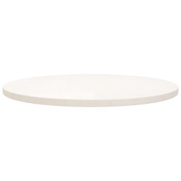 VidaXL Blat stołu, biały, Ø70x2,5 cm, lite drewno sosnowe