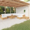 VidaXL 12-cz. zestaw wypoczynkowy do ogrodu, poduszki, drewno tekowe