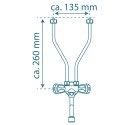 SCHÜTTE Bateria umywalkowa z 2 kurkami, niskociśnieniowa, chromowa