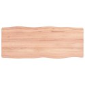 VidaXL Blat jasnobrązowy 100x40x(2-6) cm drewno z naturalną krawędzią