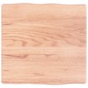 VidaXL Blat, jasnobrązowy 40x40x(2-6) cm drewno z naturalną krawędzią