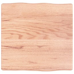 VidaXL Blat, jasnobrązowy 40x40x(2-6) cm drewno z naturalną krawędzią