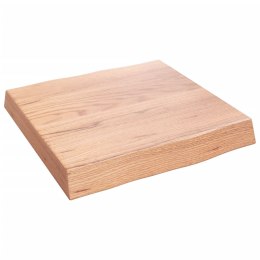 VidaXL Blat, jasnobrązowy 40x40x(2-6) cm drewno z naturalną krawędzią