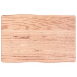 VidaXL Blat, jasnobrązowy 60x40x(2-4)cm drewno z naturalną krawędzią