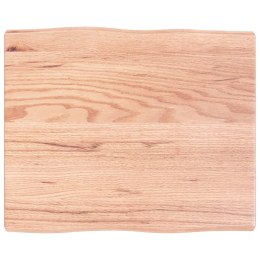 VidaXL Blat, jasnobrązowy 60x50x(2-4)cm drewno z naturalną krawędzią