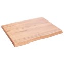 VidaXL Blat, jasnobrązowy 60x50x(2-4)cm drewno z naturalną krawędzią