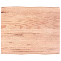VidaXL Blat, jasnobrązowy 60x50x(2-6) cm drewno z naturalną krawędzią