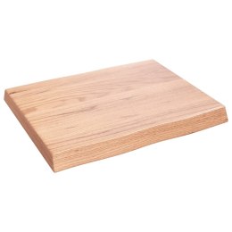 VidaXL Blat, jasnobrązowy 60x50x(2-6) cm drewno z naturalną krawędzią