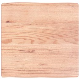 VidaXL Blat, jasnobrązowy 60x60x(2-6) cm drewno z naturalną krawędzią