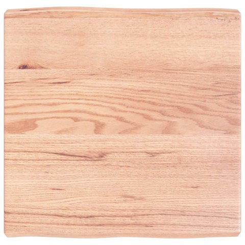 VidaXL Blat, jasnobrązowy 60x60x(2-6) cm drewno z naturalną krawędzią