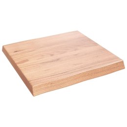 VidaXL Blat, jasnobrązowy 60x60x(2-6) cm drewno z naturalną krawędzią
